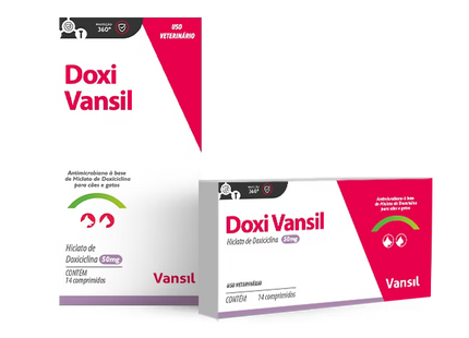 Doxi Vansil – Antibiótico Oral para Cães e Gatos (50 mg / 100 mg / 200 mg)