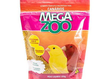 Ração Seca Mega Zoo Extrusada para Pássaros Canários