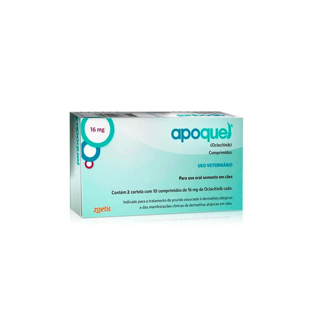 Apoquel 16 mg – comprimido de oclacitinibe para cães