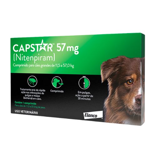 Antiparasitário Interno Capstar 57mg para Cachorros