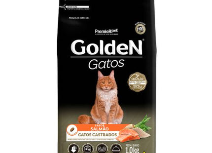 Ração Seca Golden Salmão para Gatos Adultos Castrados