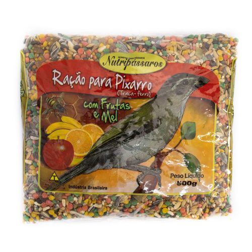 Ração Seca Eburneo Frutas e Mel para Pássaros