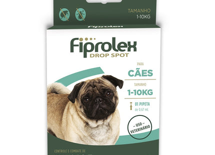 Antipulgas e Carrapatos Fiprolex Drop Spot 0,67 ml para Cães até 10 kg