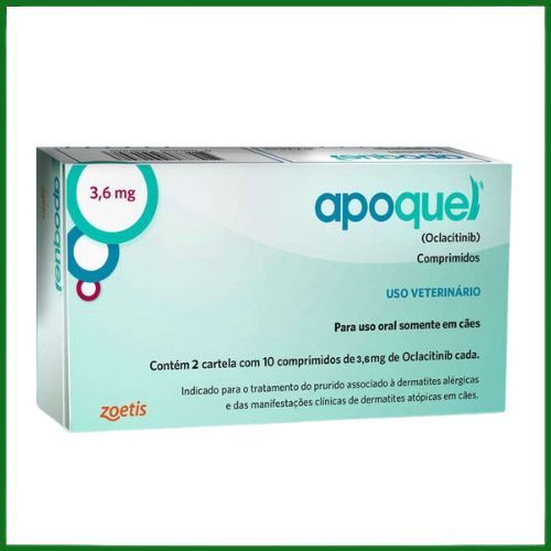 Antialérgico Zoetis Apoquel 3,6mg para Cães