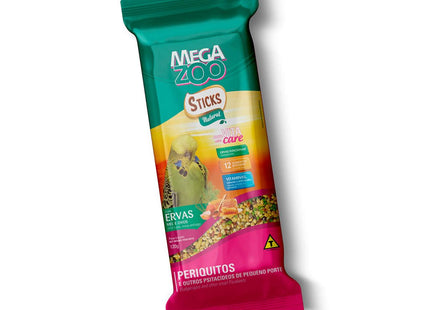 Mega Zoo Sticks Ervas, Mel e Ovos para Periquitos – 120 g
