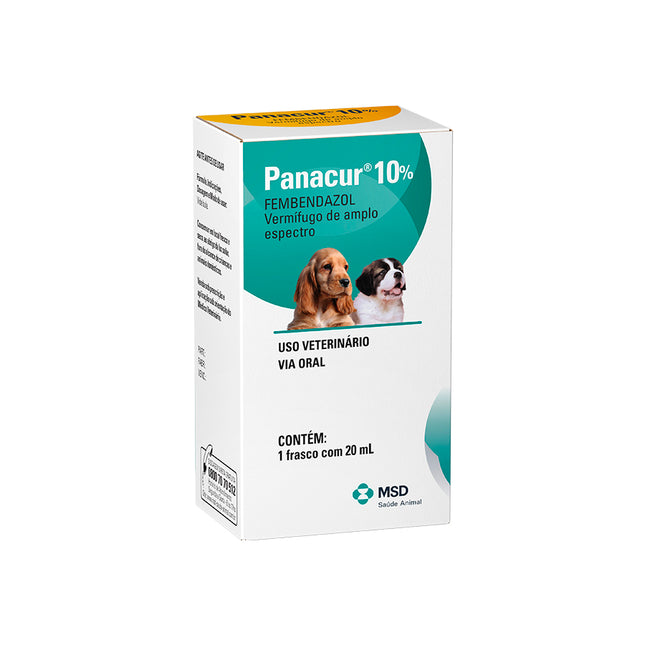 Panacur Suspensão 10% (fenbendazol) – 20 ml (Antiparasitário Oral)