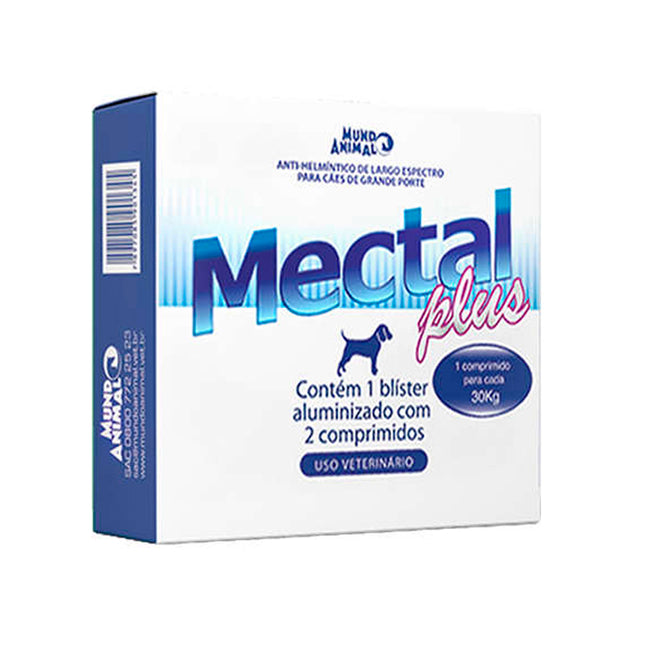 Mectal Plus Vermífugo para Cães até 30kg