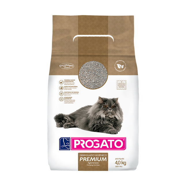 Areia Higiênica Progato Premium 4 kg