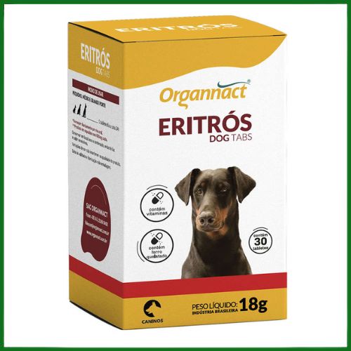 Suplemento Organnact Eritros Dog Tabs 18g para Cachorros