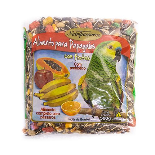 Ração Seca Eburneo com Frutas para Papagaios