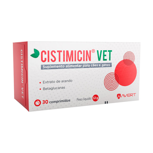 Cistimicin VET – Suplemento Alimentar para Cães e Gatos (30 Comprimidos)