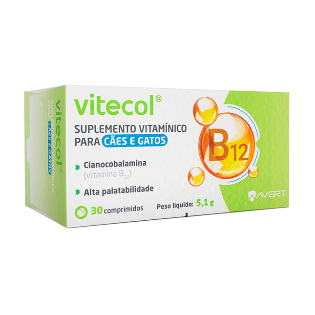 Vitecol – Suplemento Vitaminico para Cães & Gatos (30 comprimidos)