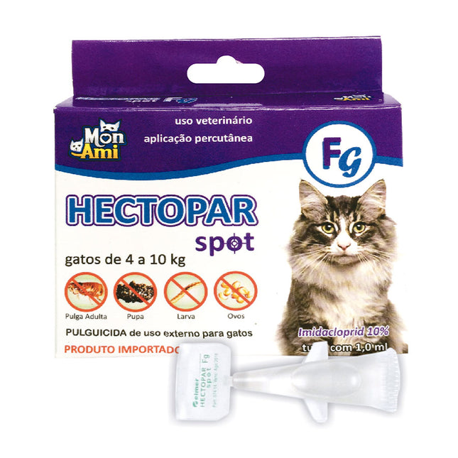 Hectopar Spot Antipulgas e Carrapatos para Cães até 10 kg