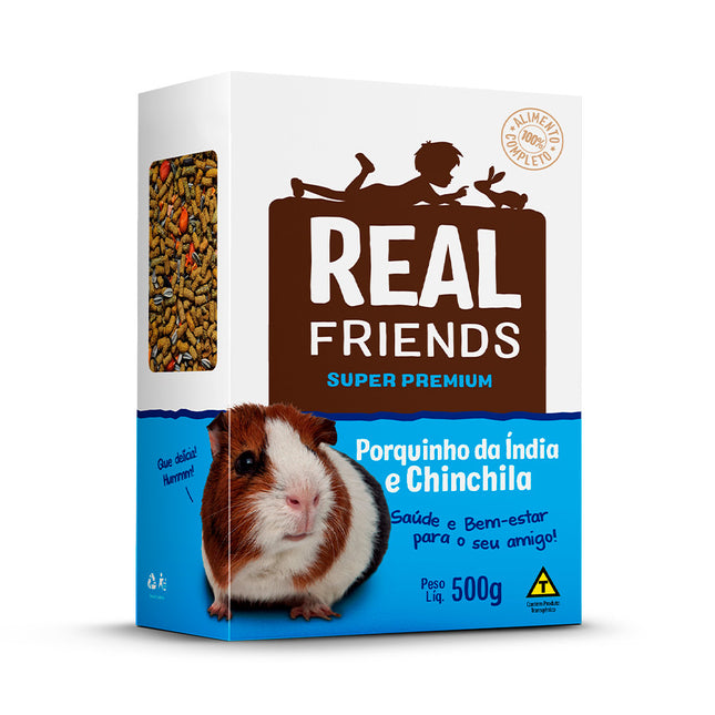 Ração Zootekna Real Friends para Porquinho da Índia e Chinchila 500 g