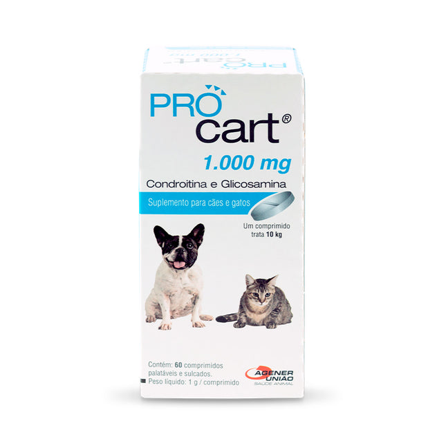 Procart Suplemento Alimentar 1000mg para Cães e Gatos