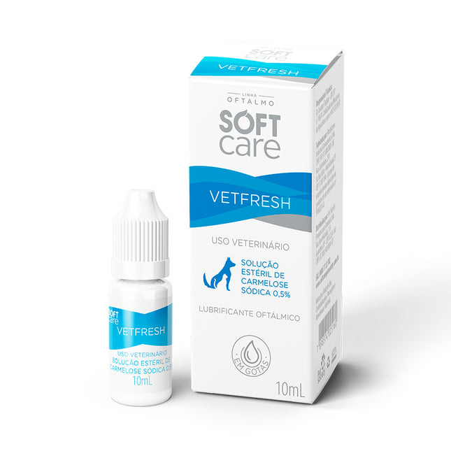 Soft Care Vetfresh 10 mL — Colírio / Lubrificante Oftálmico para Cães e Gatos