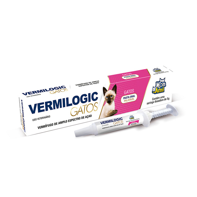 Vermífugo Vermilogic Gatos 5 g