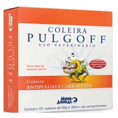 Antiparasitário Externo Pulgoff Coleira Tamanho P para Cães