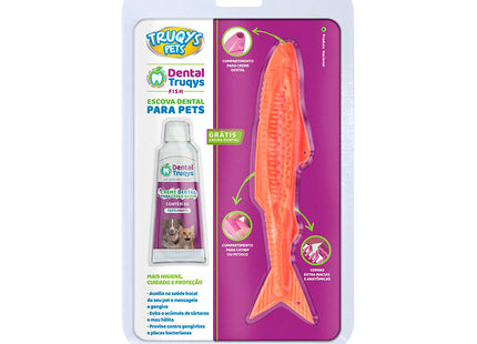 Escova Dental Truqys Dental Fish para Gatos