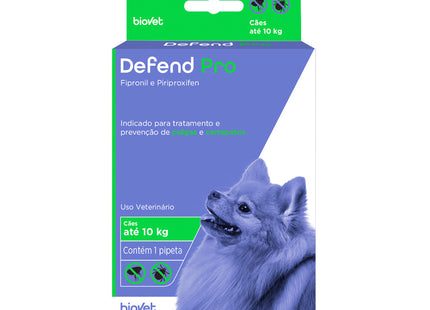 Antipulgas e Carrapatos Defend Pro Biovet – Cães até 10 kg – 1 pipeta (0,67 ml)