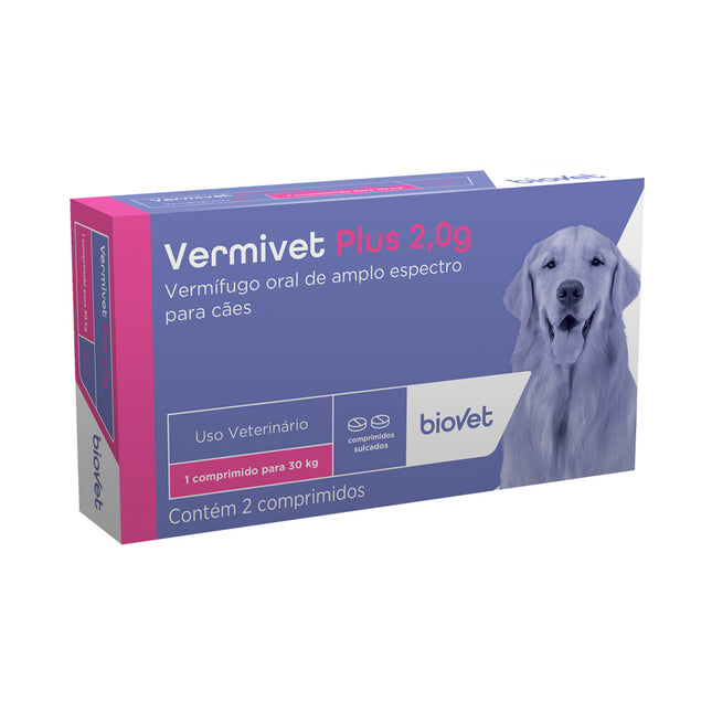 Vermivet Plus 2 g – 2 Comprimidos