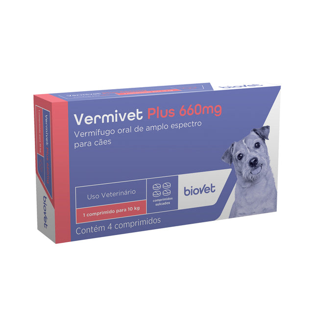 Vermivet Plus 660 mg – 4 Comprimidos