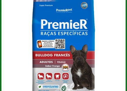 Ração Seca Premier para Cachorros Adultos da Raça Bulldog Francês