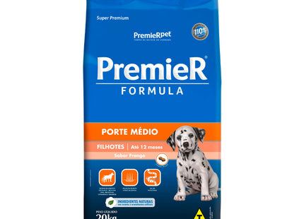Ração Seca Premier para Cachorros Filhotes de Raças Médias
