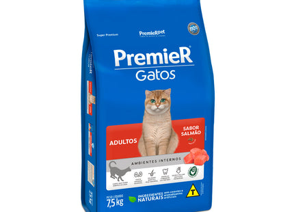 Premier Gatos Adultos – Ambientes Internos Salmão