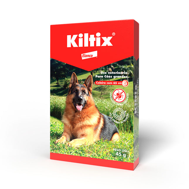Coleira Antiparasitária Kiltix para Cães Grande 65 cm