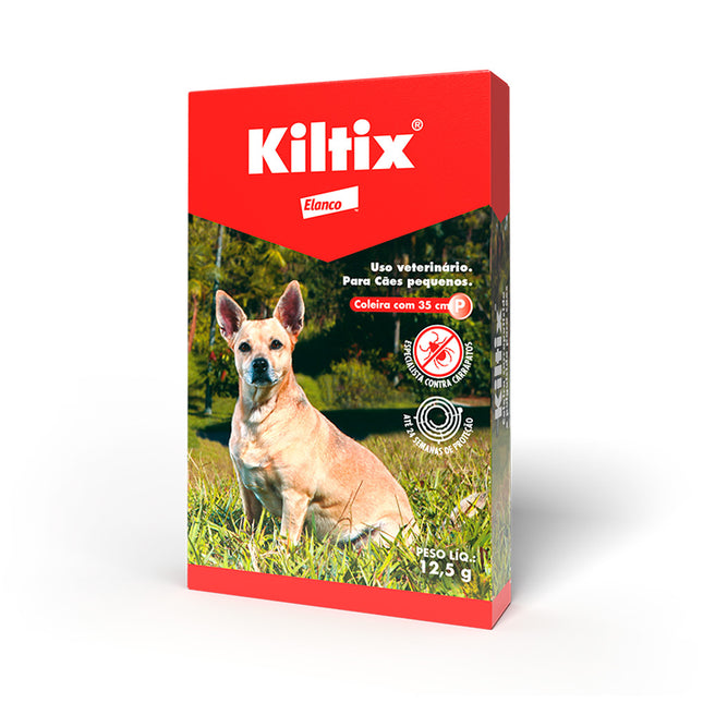 Coleira Antiparasitária Kiltix para Cães Pequena 35 cm
