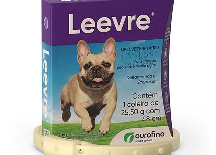 Coleira Antipulgas e Carrapatos Leevre 48 cm – Cães Porte Pequeno/Médio