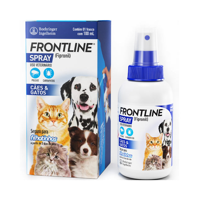 Frontline Spray – Antipulgas e Carrapatos (100 mL)