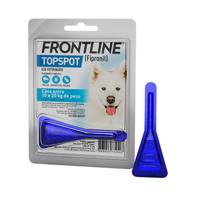 Frontline TopSpot M – Pipeta Spot‑on (10–20 kg, 1,34 mL)