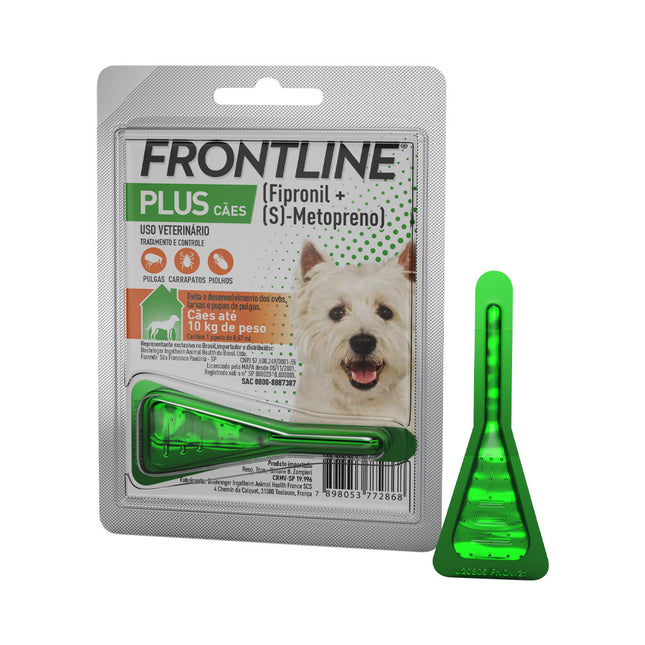 Frontline Plus P – Pipeta Spot‑on (até 10 kg)