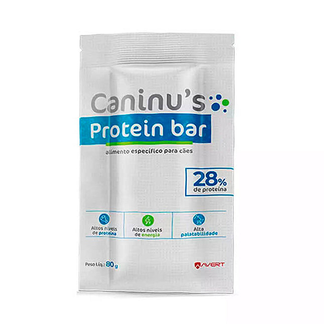 Caninus Protein Bar 80 g – Suplemento Proteico para Cães