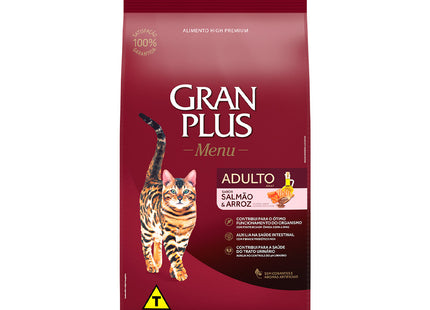 Ração GranPlus Menu Gatos Adultos — Salmão & Arroz