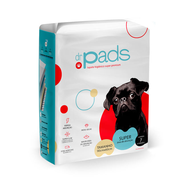 Tapete Higiênico Absortec Dr Pads 90x60 para Cães