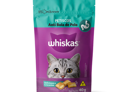 Whiskas Temptations Anti Bola de Pelo – 40 g / 80 g