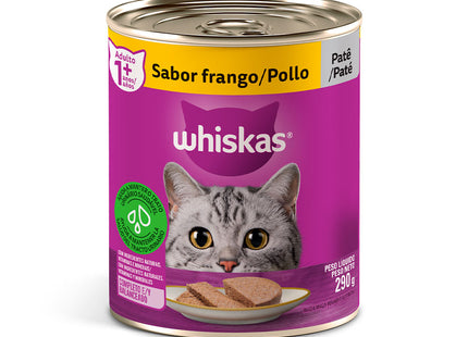 Ração Úmida Whiskas Patê Lata para Gatos Adultos