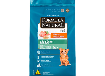 Fórmula Natural Pró Super Premium Frango & Arroz Integral – Sênior Mini/Pequeno