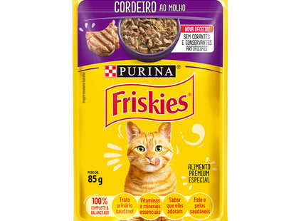 Friskies Sachê ao Molho Gatos Adultos 85 g – Sabores
