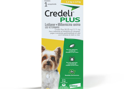 Credeli Plus 56,25 mg – Antiparasitário Oral para Cães de 1,4 a 2,8 kg