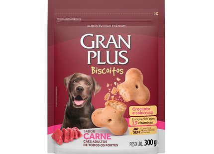 Biscoito GranPlus para Cães Adultos 300 g – Sabores
