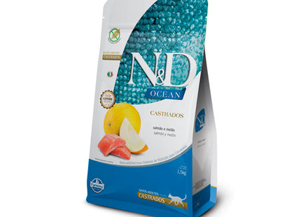 N&D Ocean Feline Adult Castrado Salmão e Melão