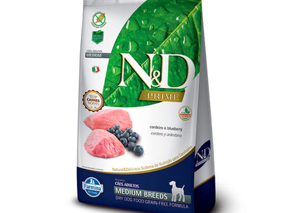N&D Prime Canine Adult Cordeiro & Blueberry Medium
