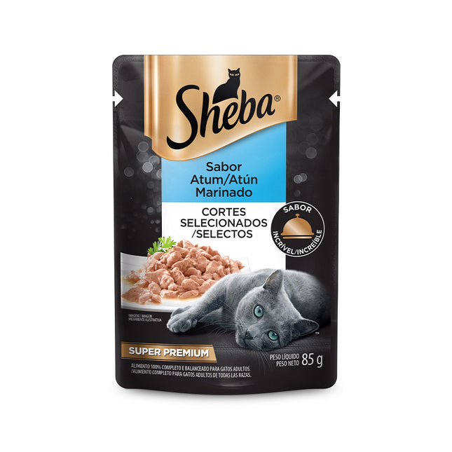 Ração Úmida Sheba Gato Adulto Cortes Selecionados 85g