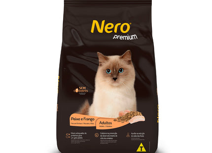 Nero Cat Premium — Ração Seca para Gatos Adultos Peixe & Frango 20 kg