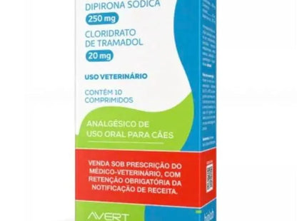 Sindolor 250 mg/20 mg C/10 Comprimidos – Analgésico Veterinário AVERT