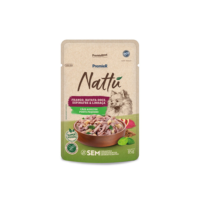 PremieR Nattu Cães Adultos Porte Pequeno Sachê 70g